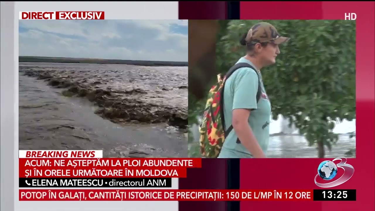 Cod roşu de ploi abundente, plouă din nou în zonele inundate