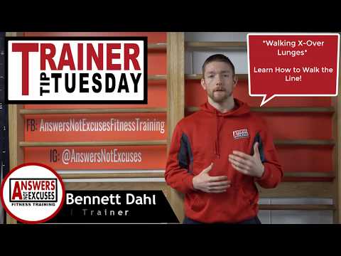 crossover reverse lunge