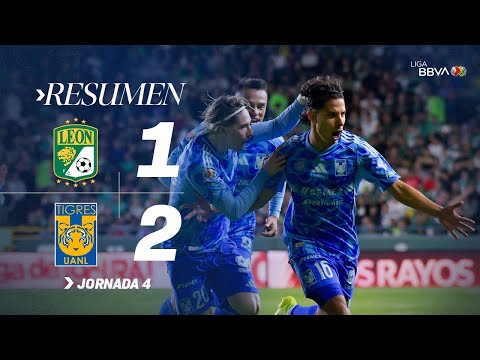 LEÓN 1-2 TIGRES | ¡La U de Nuevo León vence a la Fiera a domicilio! | J4 Con México C26