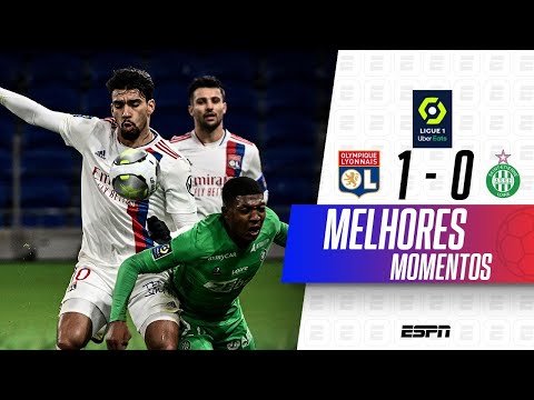 PAQUETÁ NÃO MARCA, MAS LYON VENCE CLÁSSICO CONTRA O ST-ÉTIENNE PELO FRANCÊS | Melhores Momentos