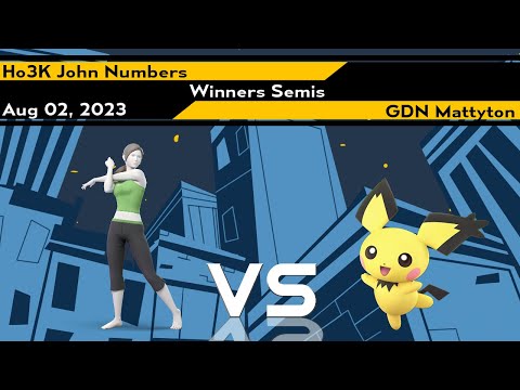 Xeno296  Winners Semis - John Numbers (Wii Fit Trainer) vs Mattyton (Pichu) - Smash Ultimate