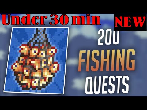 New Fast Way to Complete 200 Fishing Quests Terraria (Supreme Helper Minion Achievement) Terraria