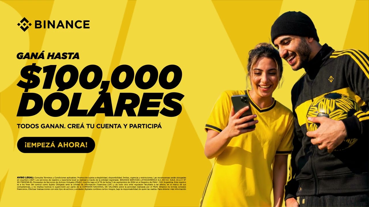 Temporada de fútbol + cripto: ganá hasta 100.000 dólares en Binance