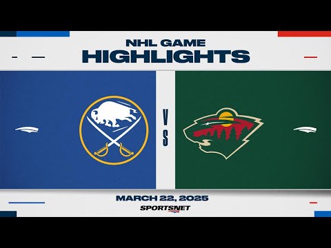 NHL Highlights | Sabres vs. Wild - March 22, 2025