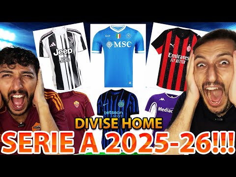 😱 La NOSTRA REAZIONE alle DIVISE HOME della SERIE A 2025/26‼️ *voti SHOCK* 👀