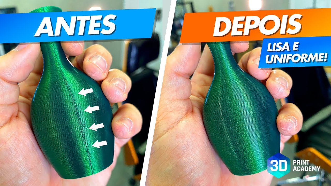 TÉCNICA FÁCIL para remover a COSTURA da sua Impressão 3D
