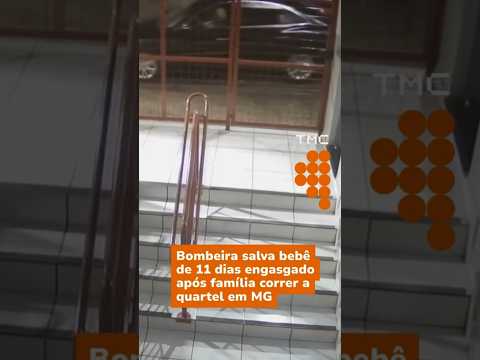 Bombeira salva bebê de 11 meses engasgado em Minas Gerais #Shorts