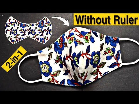 😷Very Easy New Style Pattern Mask😷 - Face Mask Sewing Tutorial - Anyone Can Make This Mask Easily😷