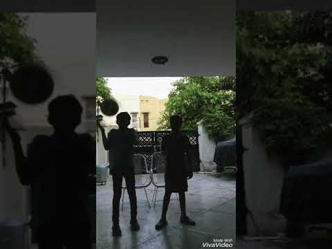 Football challenge with my bro