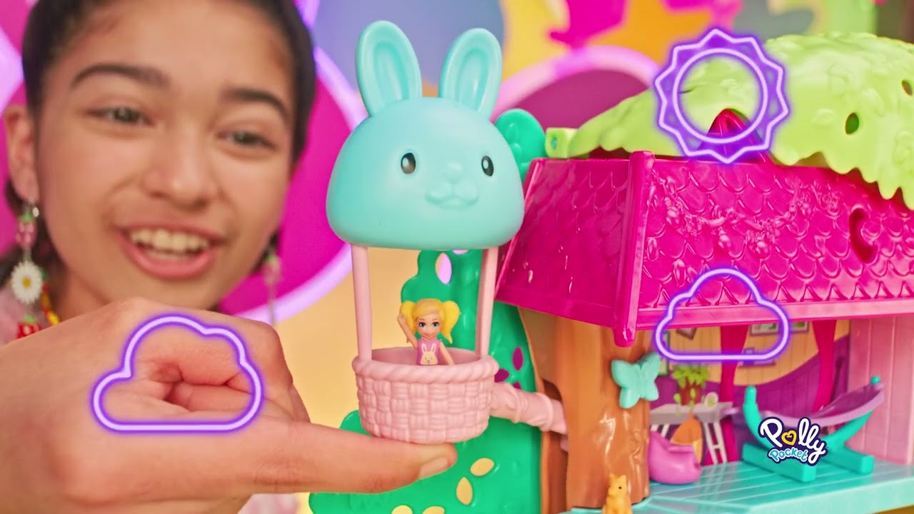 Polly Pocket Przygody zwierzątek - Domek na drzewie | Polly Pocket Pollyville | Mattel Po Polsku