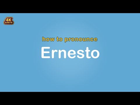how to pronounce Ernesto 【Name】