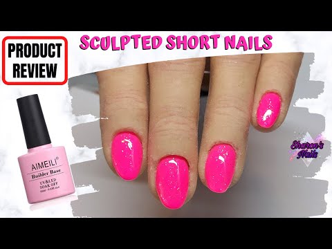 Sculpting Short Nails with Aimeili Builder Base Gel