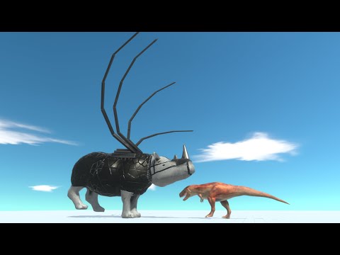 GIANT STEELNOCEROS vs UNITS - Animal Revolt Battle Simulator