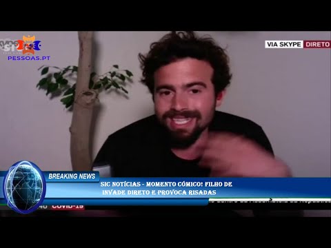 SIC Notícias - Momento cómico! Filho de  invade direto e provoca risadas