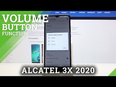How to Set Up Volume Button Function in Alcatel 3X 2020 - Change Function of Side Buttons in Camera