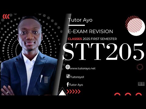 STT205 FINAL E-EXAM REVISION 2024/25