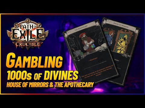 PoE 3.21 - Gambling MIRRORS | House of Mirrors Gamble feat. The Apothecary