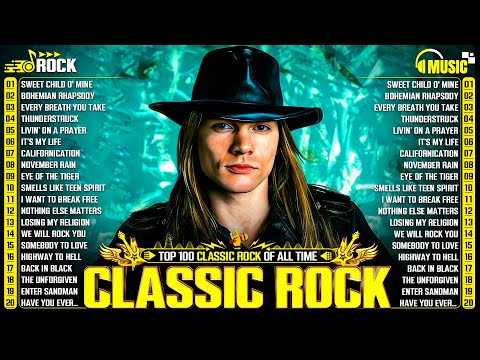 Best Classic Rock Songs Of All Time 🎧 Guns N' Roses, Nirvana, Metallica, Queen, Bon Jovi, AC/DC, U2