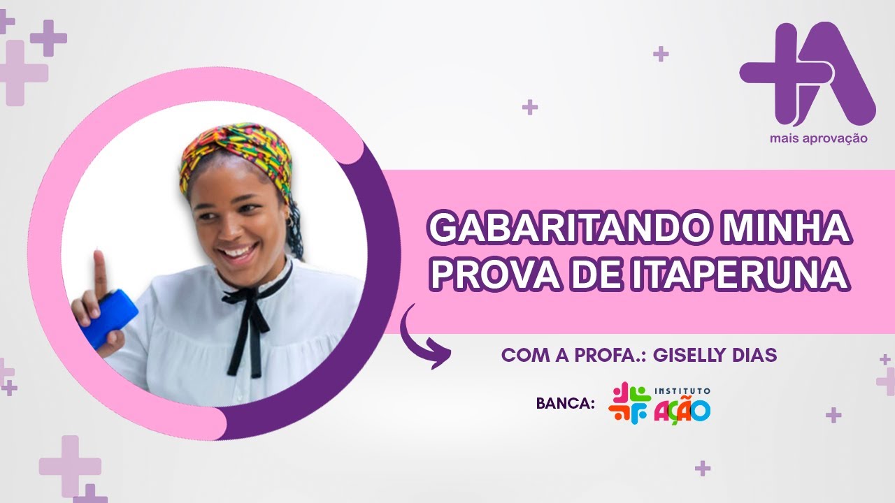 Gabaritando minha prova de ITAPERUNA - Banca Instituto ação