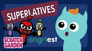 Superlatives | Monsters Learn English | Scratch Garden