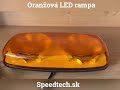 LED rampa 12/24V - oranžová 20x0,5W LED ECE R65 R10 s magnetom (304x157x59mm) - Video Youtube