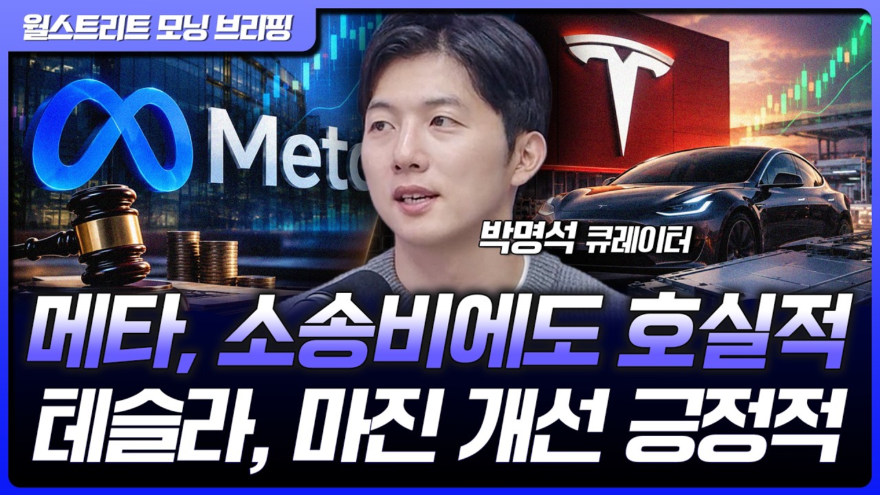 메타, 소송 비용 반영에도 서프라이즈…테슬라, FSD 호조에 마진 개선 [월가 뉴스레터]