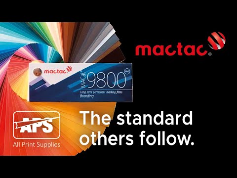 Mactac 9800, the sign vinyl standard others follow!