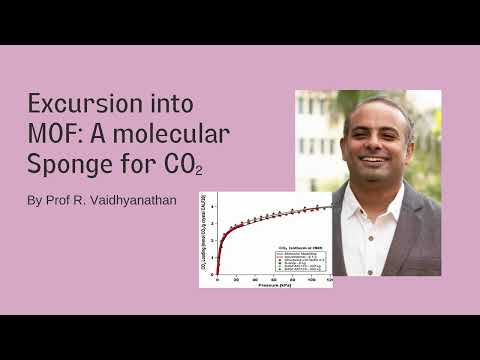 Sneak Peek | Excursion into MOFs: Molecular Sponges for Carbon Dioxide by ​Prof. R. Vaidhyanathan