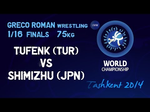 1/16 Finals - Greco Roman Wrestling 75 kg - RICO (SVK) vs VLASOV (RUS) - Tashkent 2014