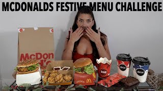 McDonald's UK Festive Menu challenge 2021 | Food challenge