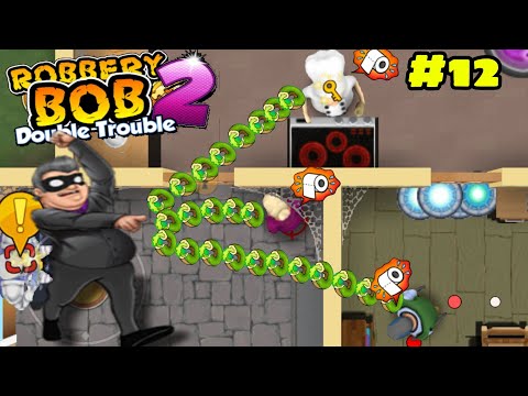 Robbery Bob 2 : Use Mafia Boss Costume - Hauntington Use 300 Teleport Mine And 300 Toxic Donut P12