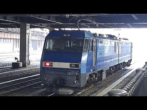 《EH200 OM入場自走回送(全検)》大宮駅⑬に停車中のEH200 15号機を観察してみた！《単8957列車》