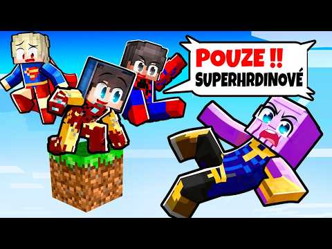 Jako SUPERHRDINOVÉ PŘEŽÍVÁME na 1 CHUNKU!