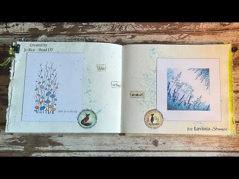 Mindful Monday, let us Live In The Moment by Jo Rice #laviniastamps #journalling