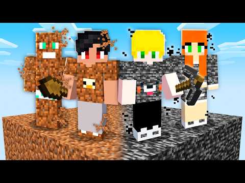 SOBREVIVEMOS como os de TERRA até BEDROCK no minecraft
