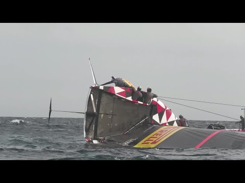 Sailing World on Water Dec 09.22 Luna Rossa Capsize, INEOS Towing, American Magic Foiling, Big Boats