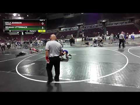 112 Lbs Champ. Round 2 - Kyla Johnson, Indiana Vs Reanah Utterback, Iowa 2fc7