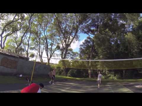 Jogo de peteca - Primeira pessoa