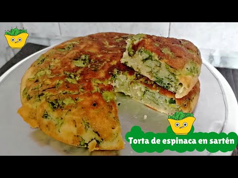 Tota de espinaca SIN HORNO EN SARTEN 10 minutos | Recetas de cocina fácil y rápido.