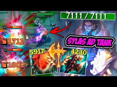 SYLAS AD TANK COM 7 MIL DE VIDA FICA IMORTAL !! - LEAGUE OF LEGENDS