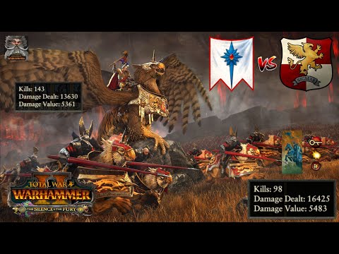 Horse Karl Franz vs The Fireborn! Empire vs High Elves | Total War: WARHAMMER II