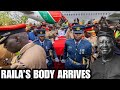 LIVE Raila Odinga S Body Arriving In Kenya From India