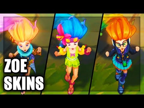 All Zoe Skins Spotlight (League of Legends)