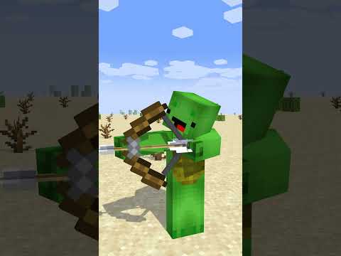 Help JJ and Mikey Family #maizen #minecraft #shorts