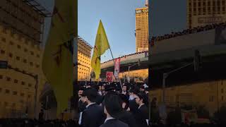 מאות אלפי יהודים מתפללים ומתאספים נגד גיוס לצבא בירושלים