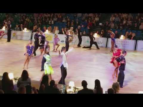Kristers Smits and Elizabeth Shlimovich Baltic Grand Prix in Latvia 2018 pasodoble