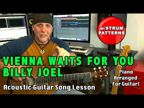 Vienna Waits For You by Billy Joel song lesson Piano arranged for Guitar