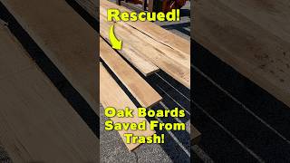 Saving Old Oak Boards From The Trash #makingstuff #shorts