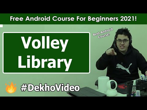 Adding Volley Library dependency Fake JSON API | Android Tutorials in Hindi 18