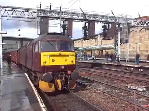 The Class 47 WCRC No.47760 with The Spirit Of The Lakes was departs at Carlisle Citadel Station.